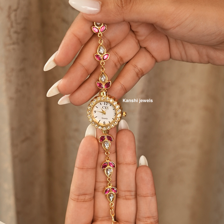 Classic Jadau Handwork Wrist Watch