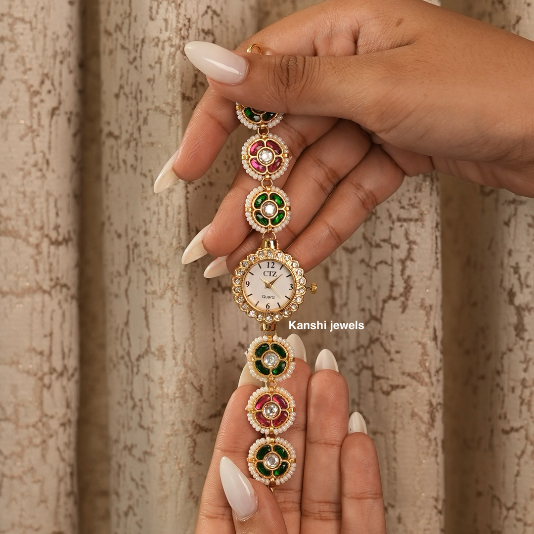 Classic Jadau Handwork Wrist Watch