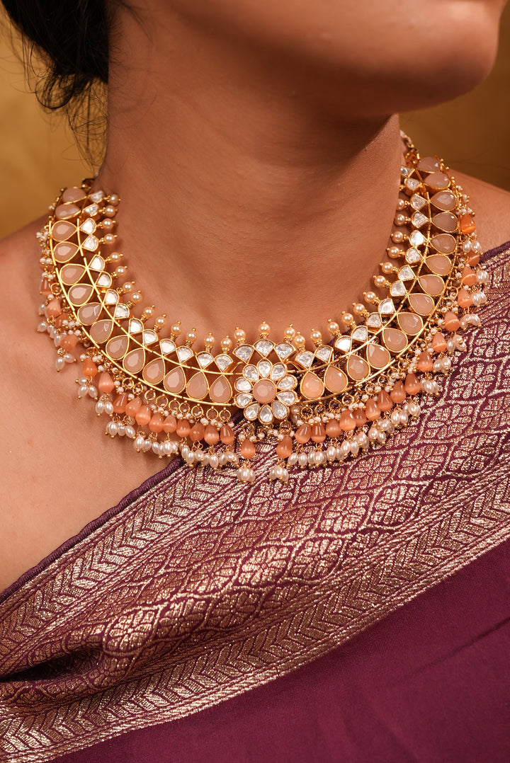 Classic mossanite pastel necklace