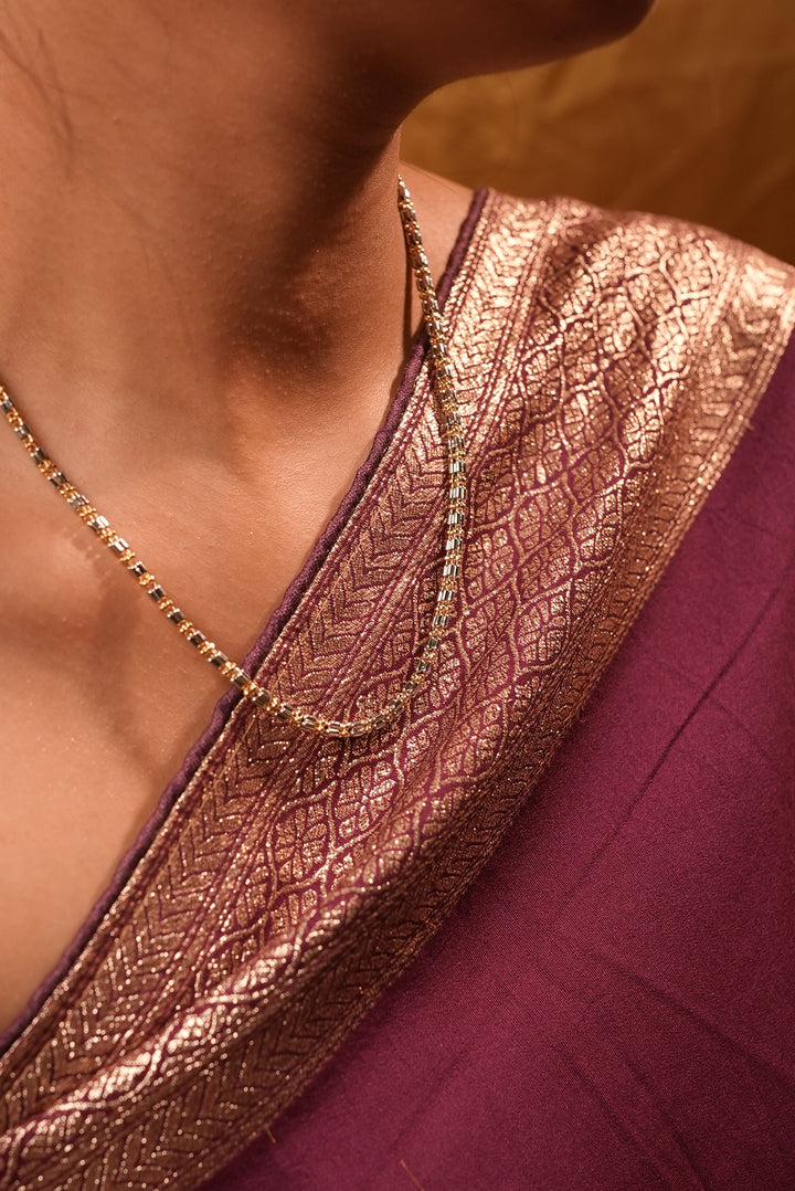 Elegant dual tone gold silver chain