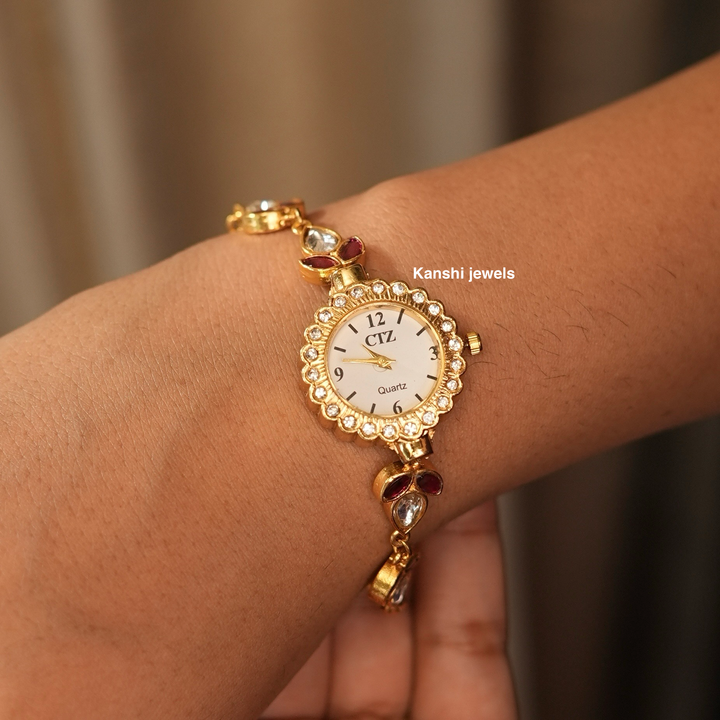 Classic Jadau Handwork Wrist Watch