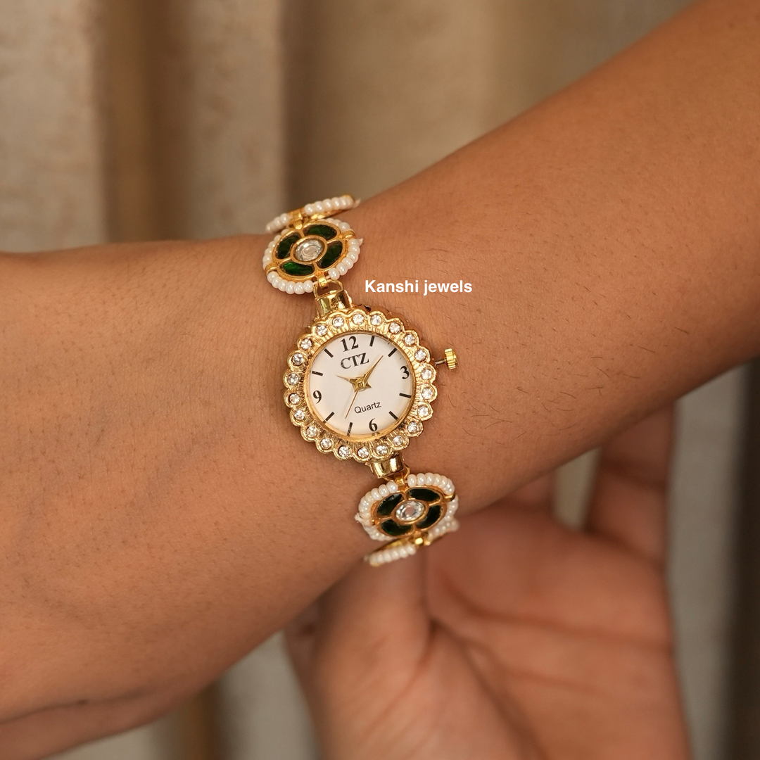 Classic Jadau Handwork Wrist Watch