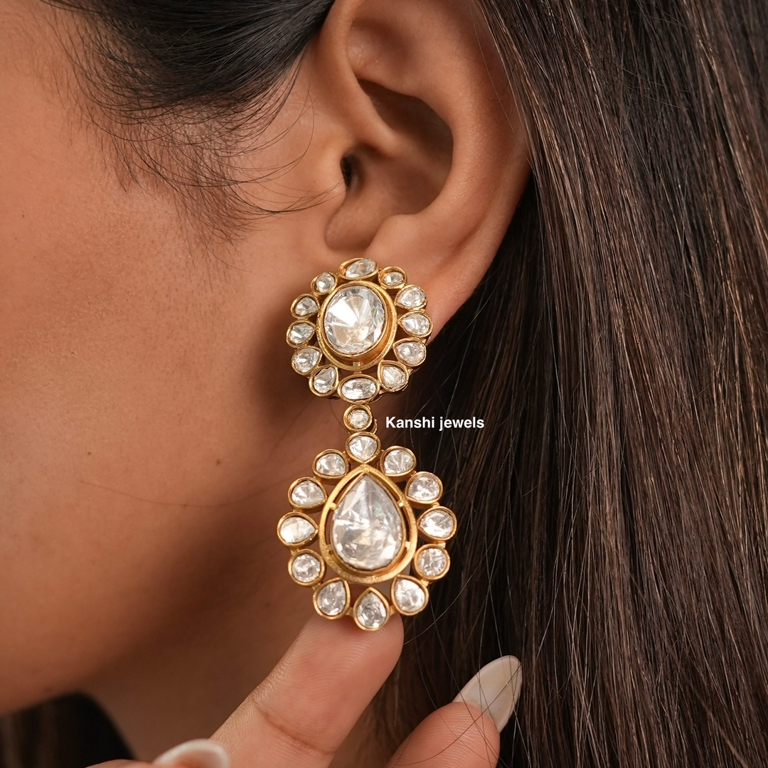 Excuisite Polki Statement Earrings