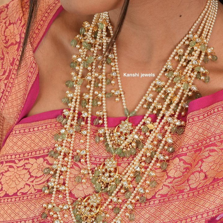 Rani Panchlada Kundan Pearls Haram