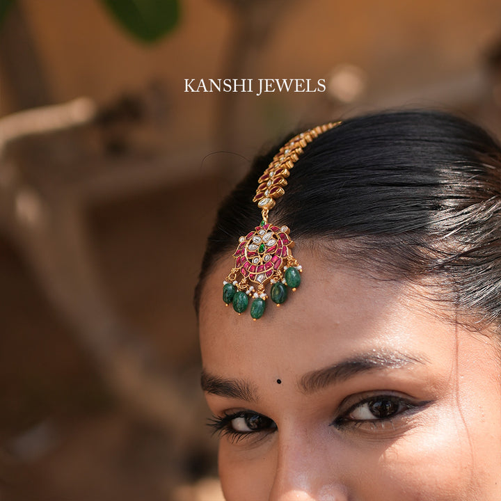 Dulhan jadau rani maangtika