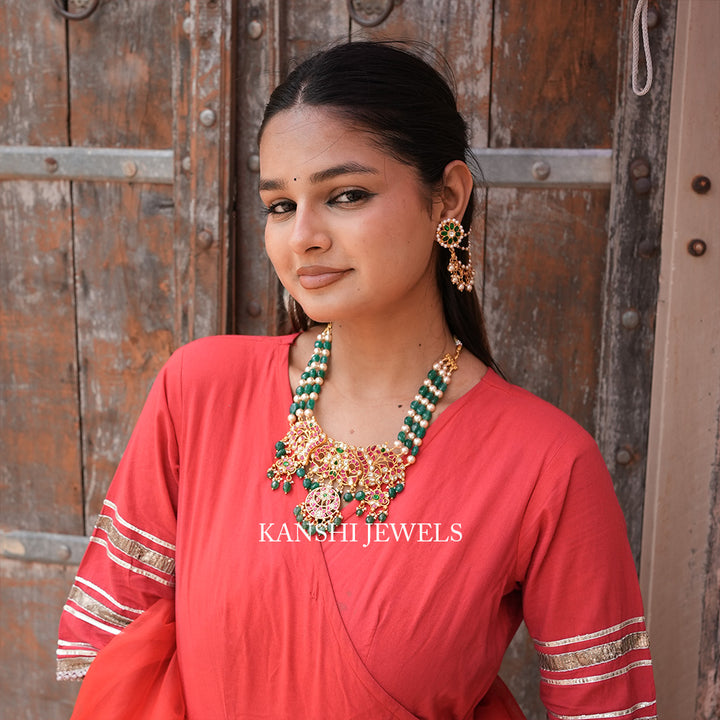 Dulhan rani jadau kundan traditional elegant chokar necklace