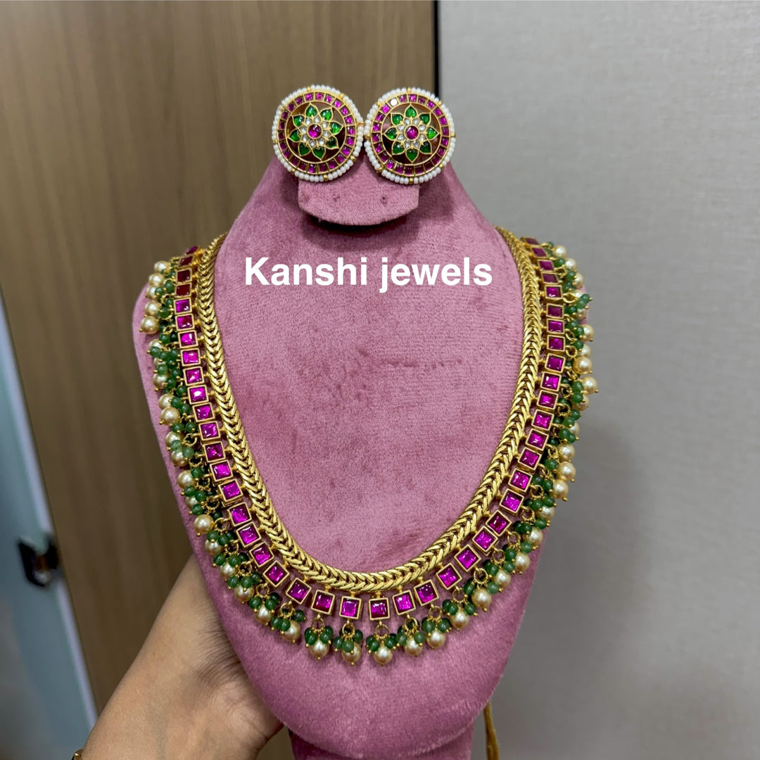 Exclusive Jalebi Necklace Set – Kanshi Jewels