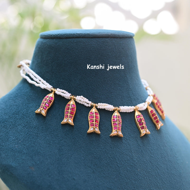 Kanshijewels , dulhan necklace , chokar necklace, kundan necklace, jadau necklace,  kanshi jewellery