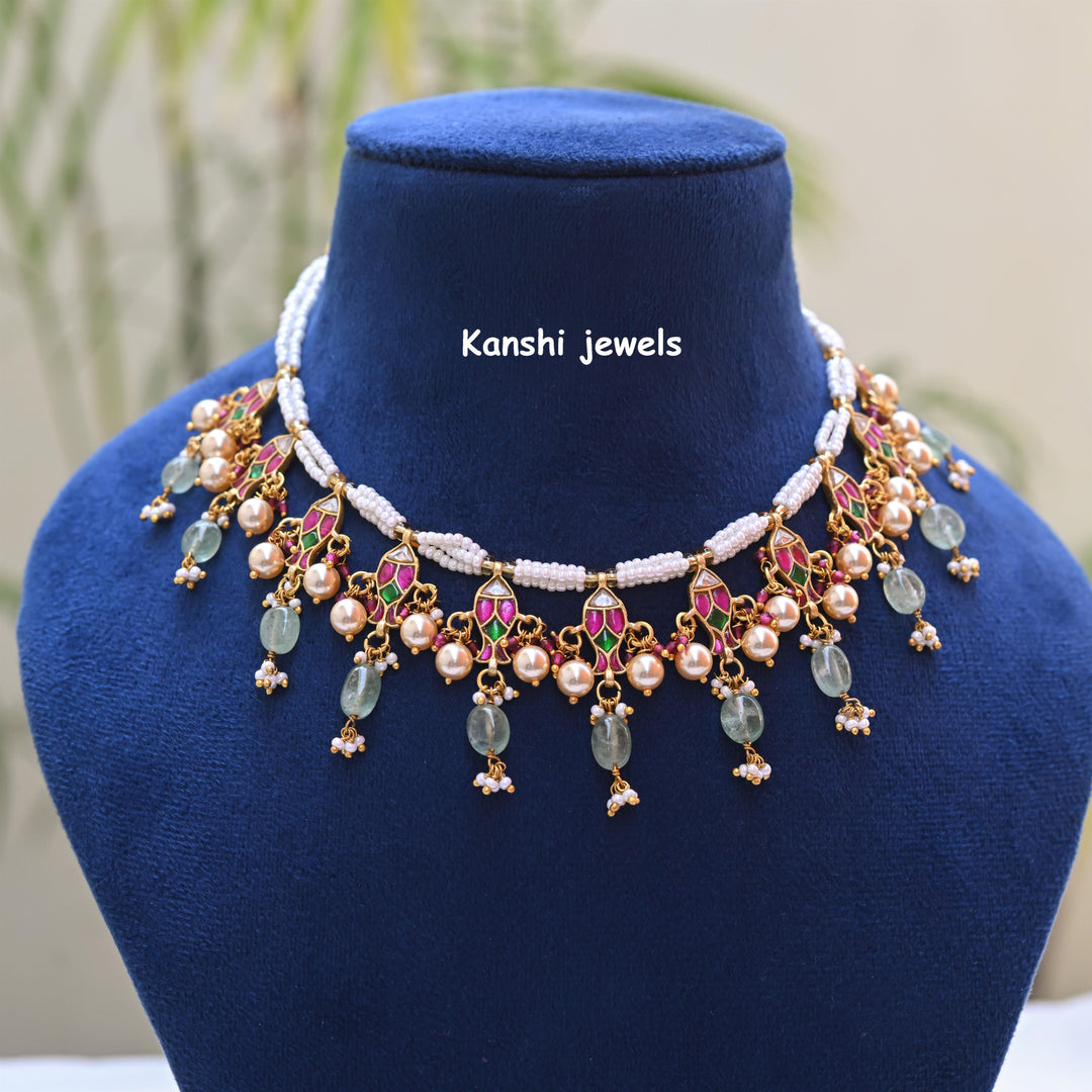 Kanshijewels , dulhan necklace , chokar necklace, kundan necklace, jadau necklace,  kanshi jewellery