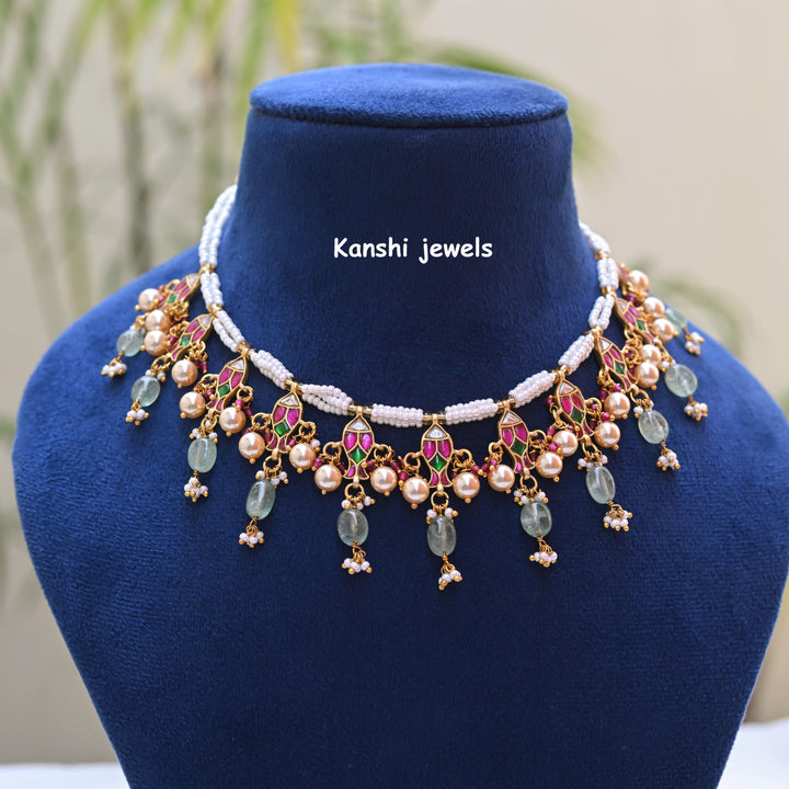 Kanshijewels , dulhan necklace , chokar necklace, kundan necklace, jadau necklace,  kanshi jewellery