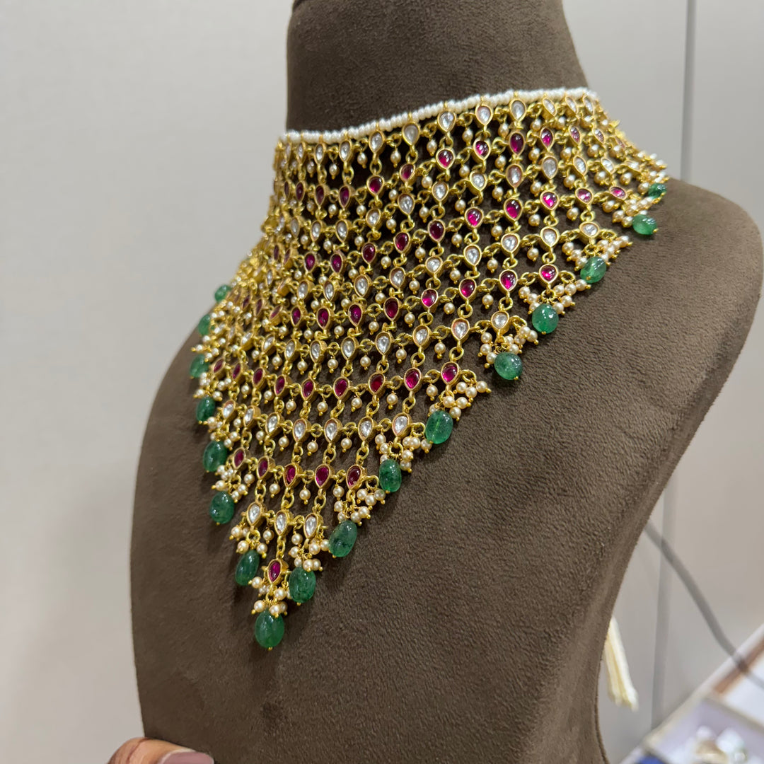 Kanshijewels , dulhan necklace , chokar necklace, kundan necklace, jadau necklace,  kanshi jewellery