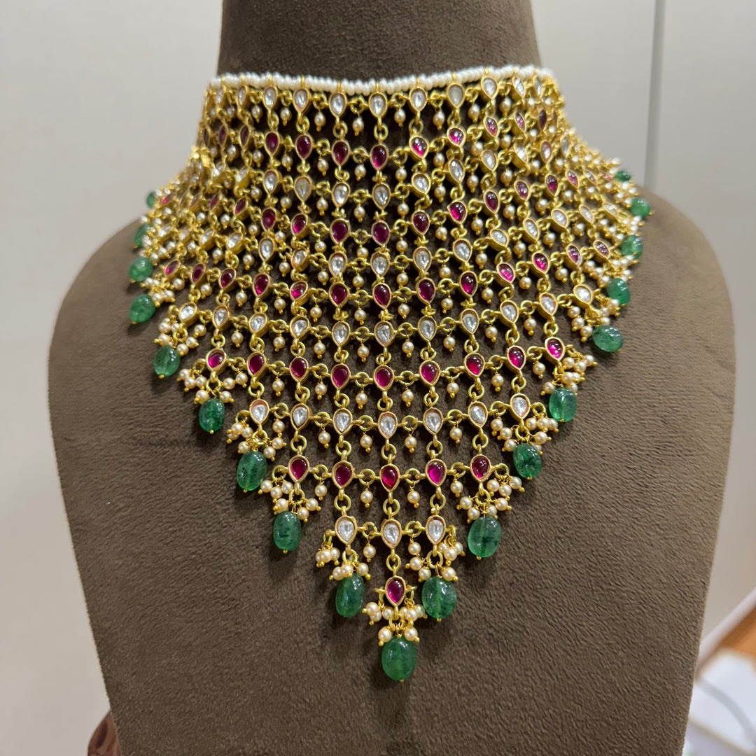 Kanshijewels , dulhan necklace , chokar necklace, kundan necklace, jadau necklace,  kanshi jewellery