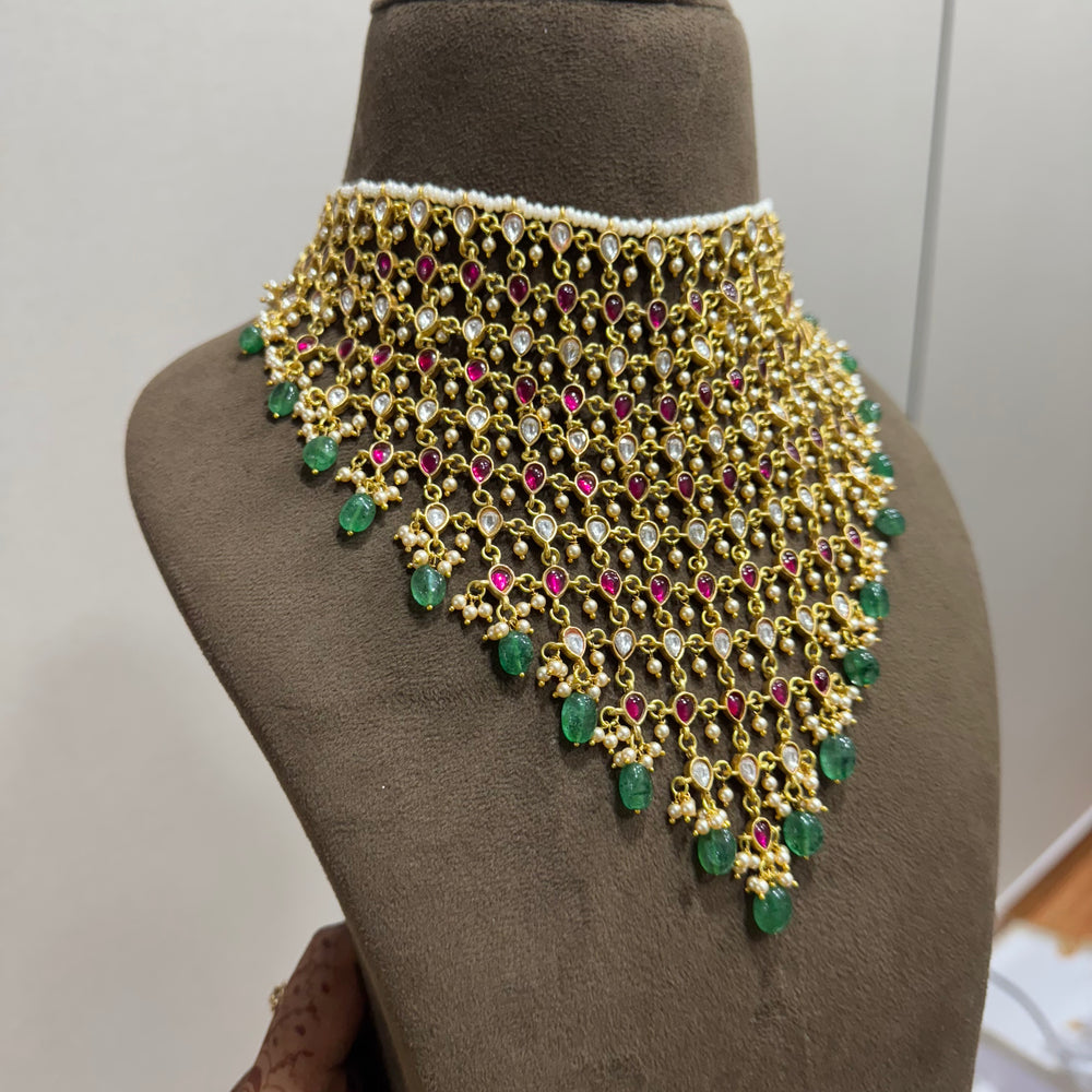 Wedding jewelry , Kanshijewels , dulhan necklace , chokar necklace, kundan necklace, jadau necklace,  kanshi jewellery