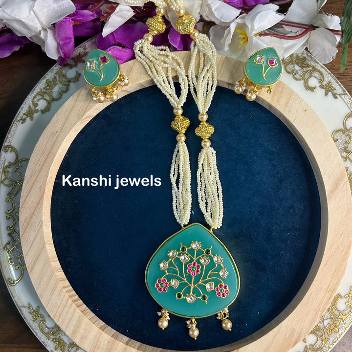 Hand work jadau set
