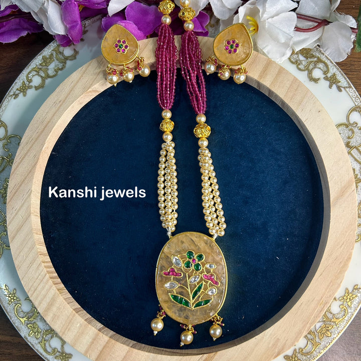 Hand work jadau set