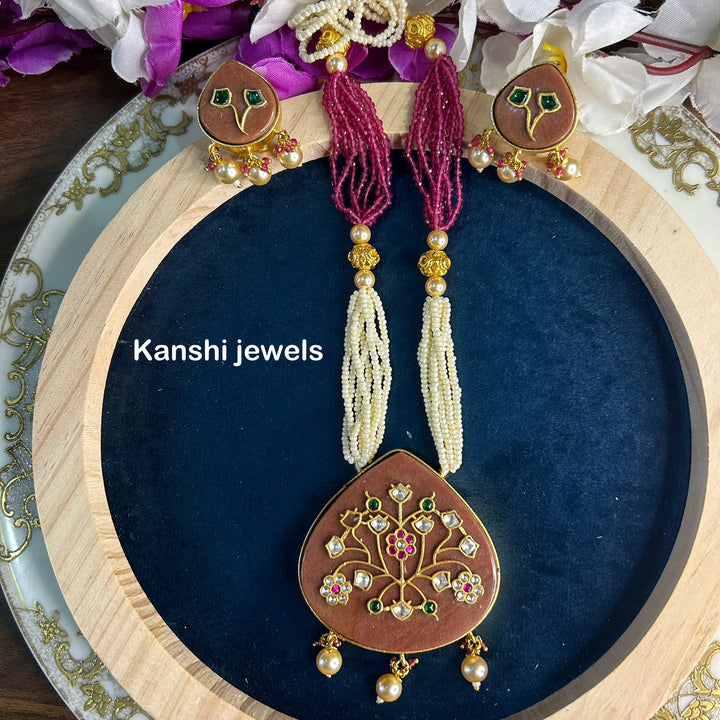 Hand work jadau set