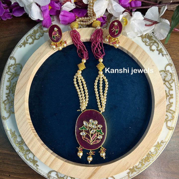Hand work jadau set