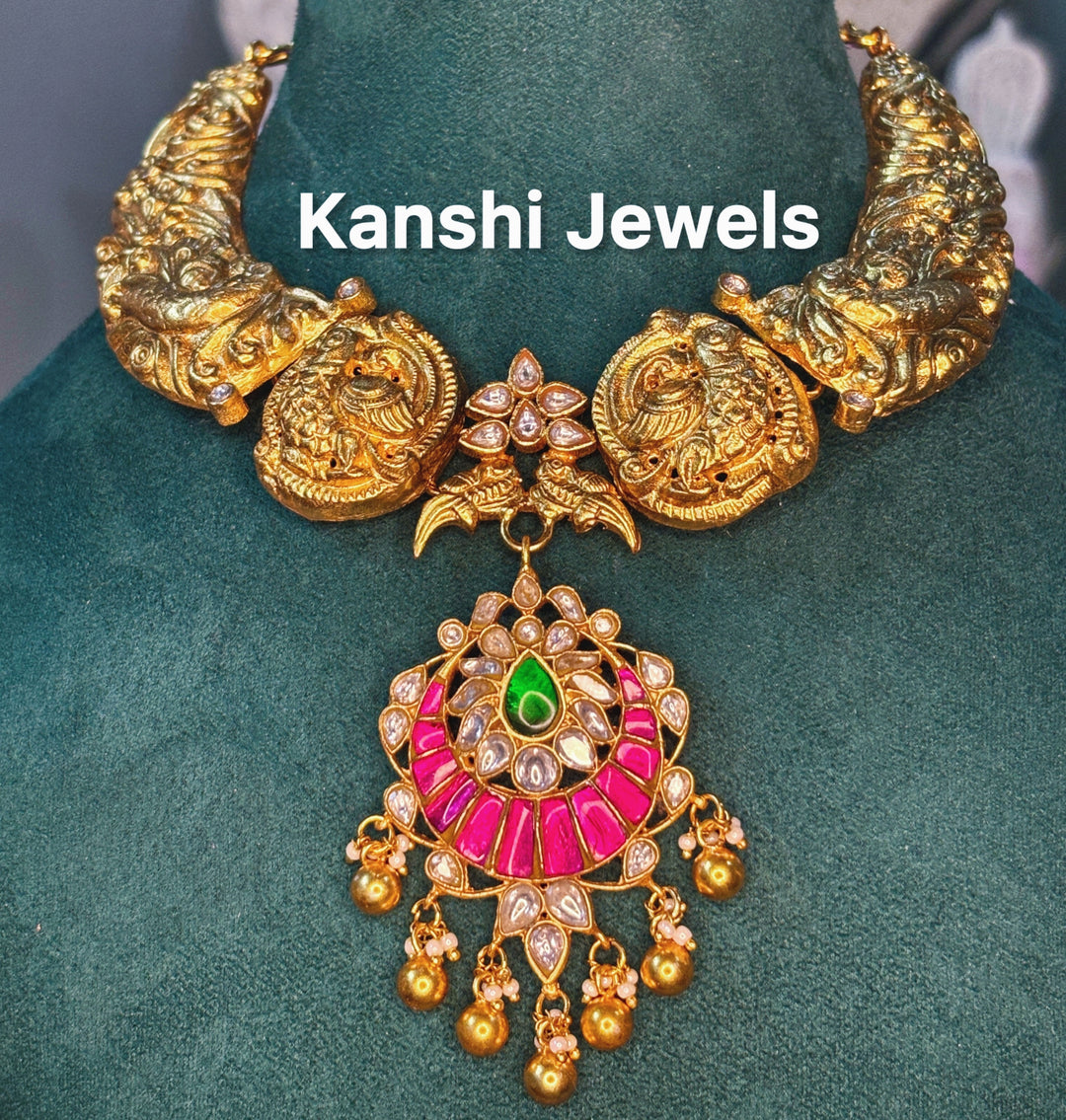 Kanshijewels , dulhan necklace , chokar necklace, kundan necklace, jadau necklace,  kanshi jewellery
