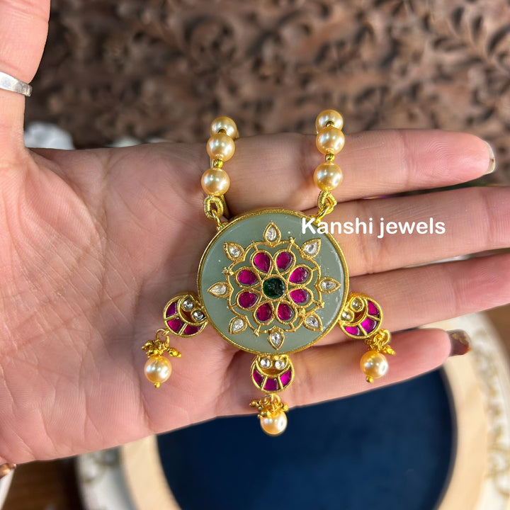 Hand work jadau set