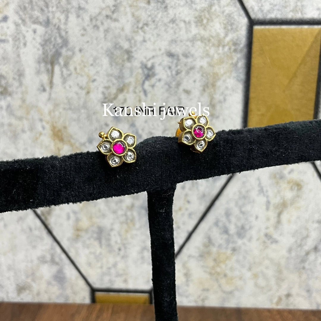 Jadau Kundan Stud Earrings