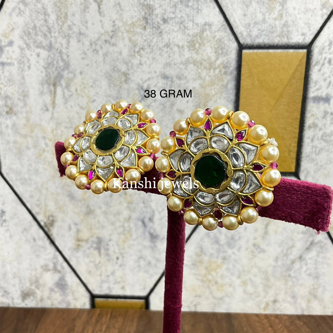 Jadau Kundan Stud Earrings