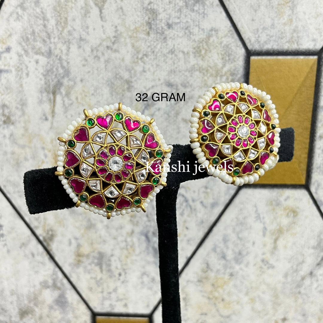Jadau Kundan Stud Earrings
