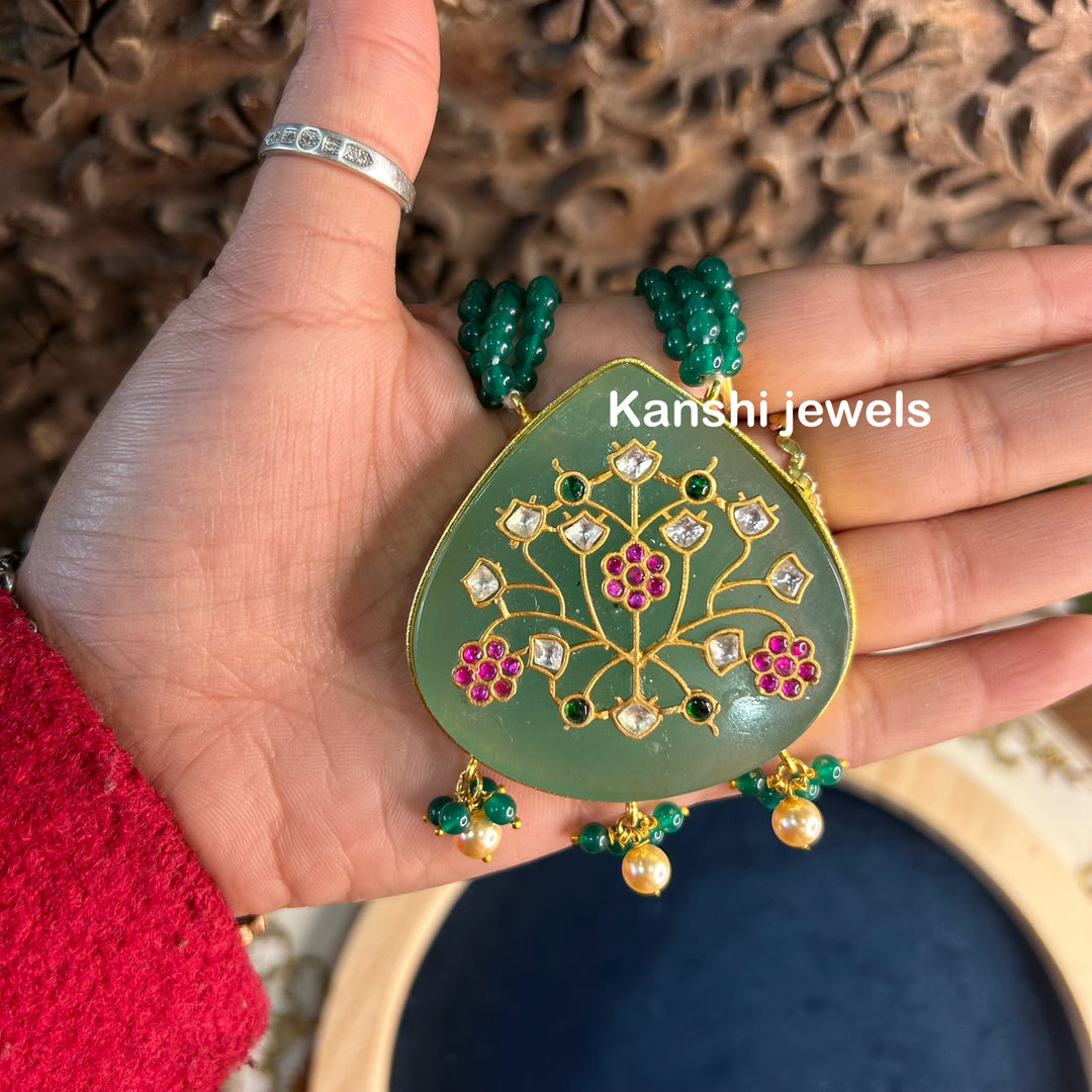 Hand work jadau set