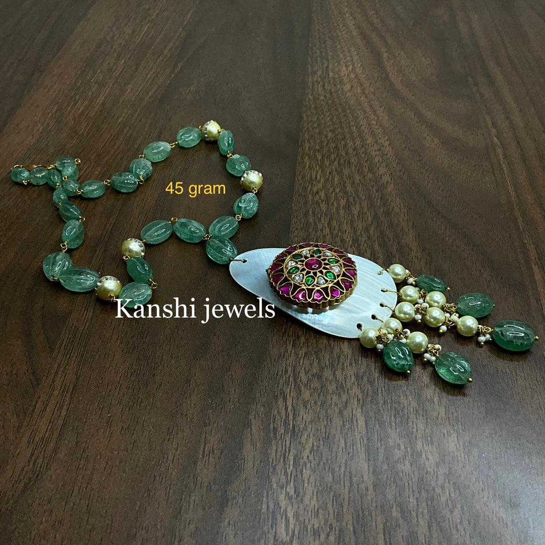 Pearl necklace by Kanshi Jewels,
Dulhan pearl necklace
