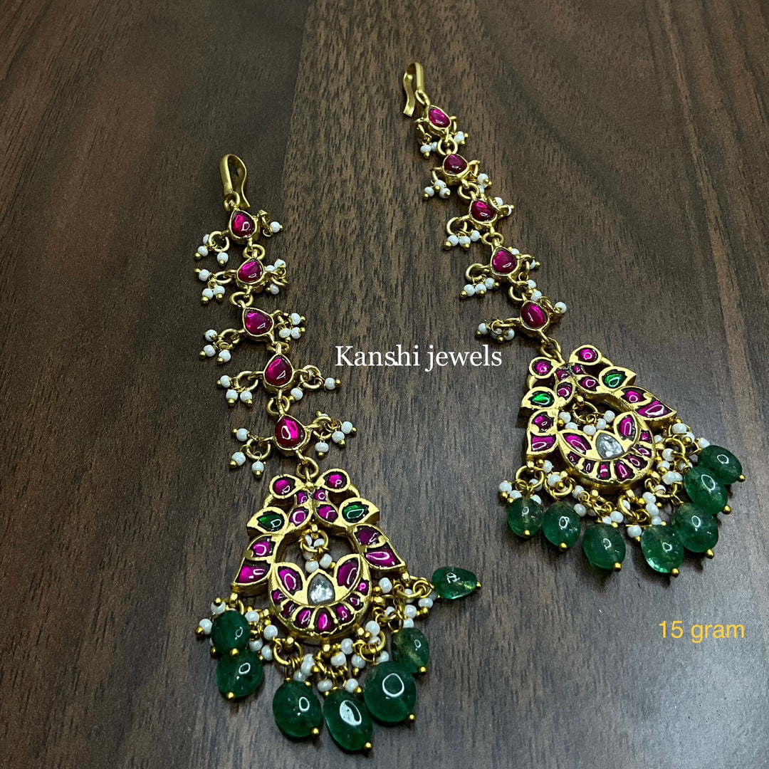 Jadau Kundan Maang Tika