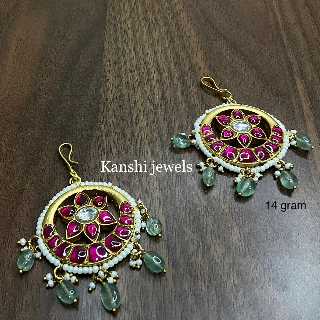 Jadau Kundan Tikas and Pendant