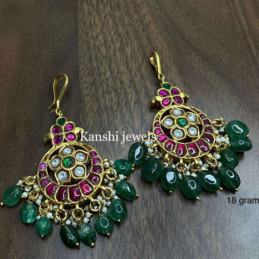 Jadau Kundan Tikas and Pendant