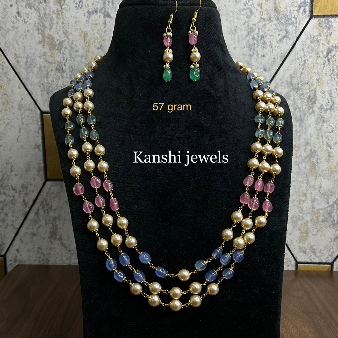 Pearl necklace by Kanshi Jewels,
Dulhan pearl necklace