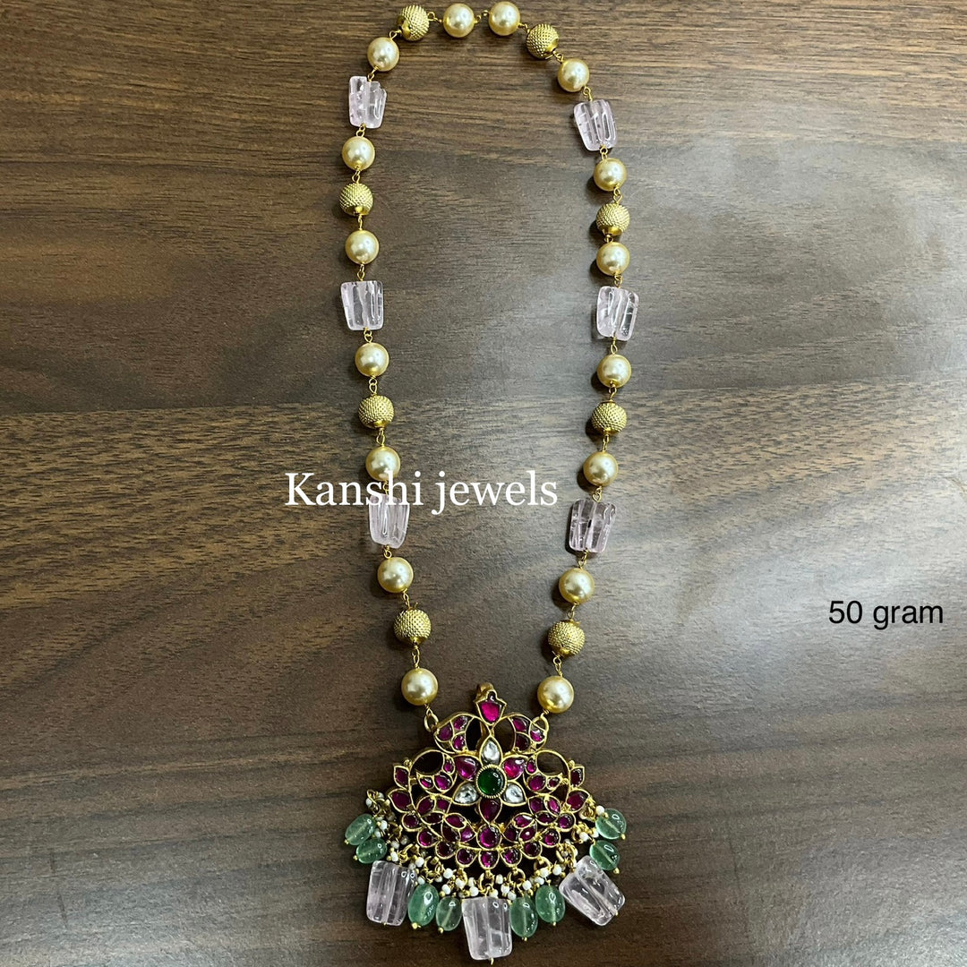 Pearl necklace by Kanshi Jewels,
Dulhan pearl necklace