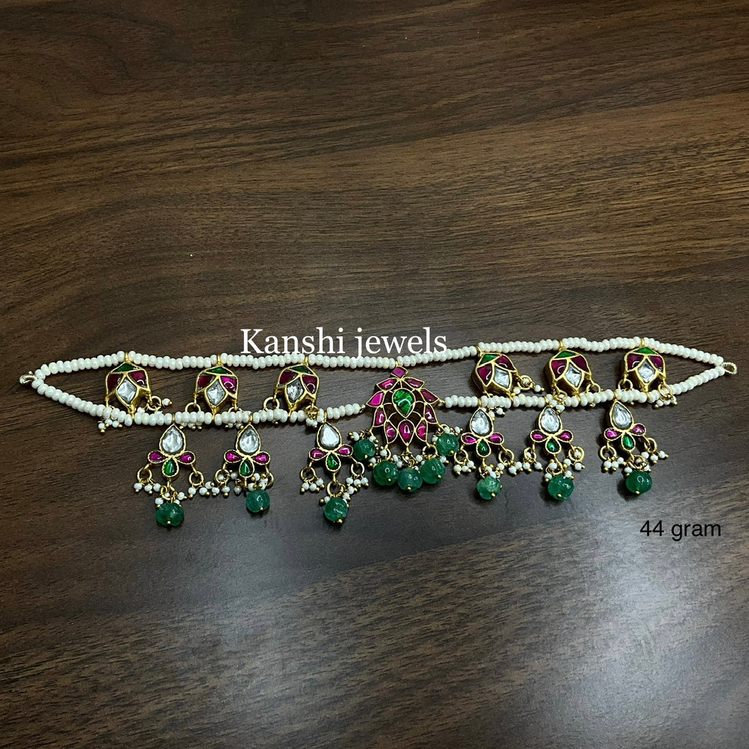 Pearl necklace by Kanshi Jewels,
Dulhan pearl necklace