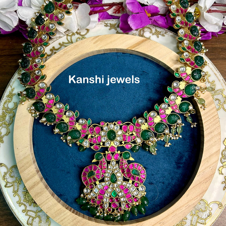 Kanshijewels , dulhan necklace , chokar necklace, kundan necklace, jadau necklace,  kanshi jewellery