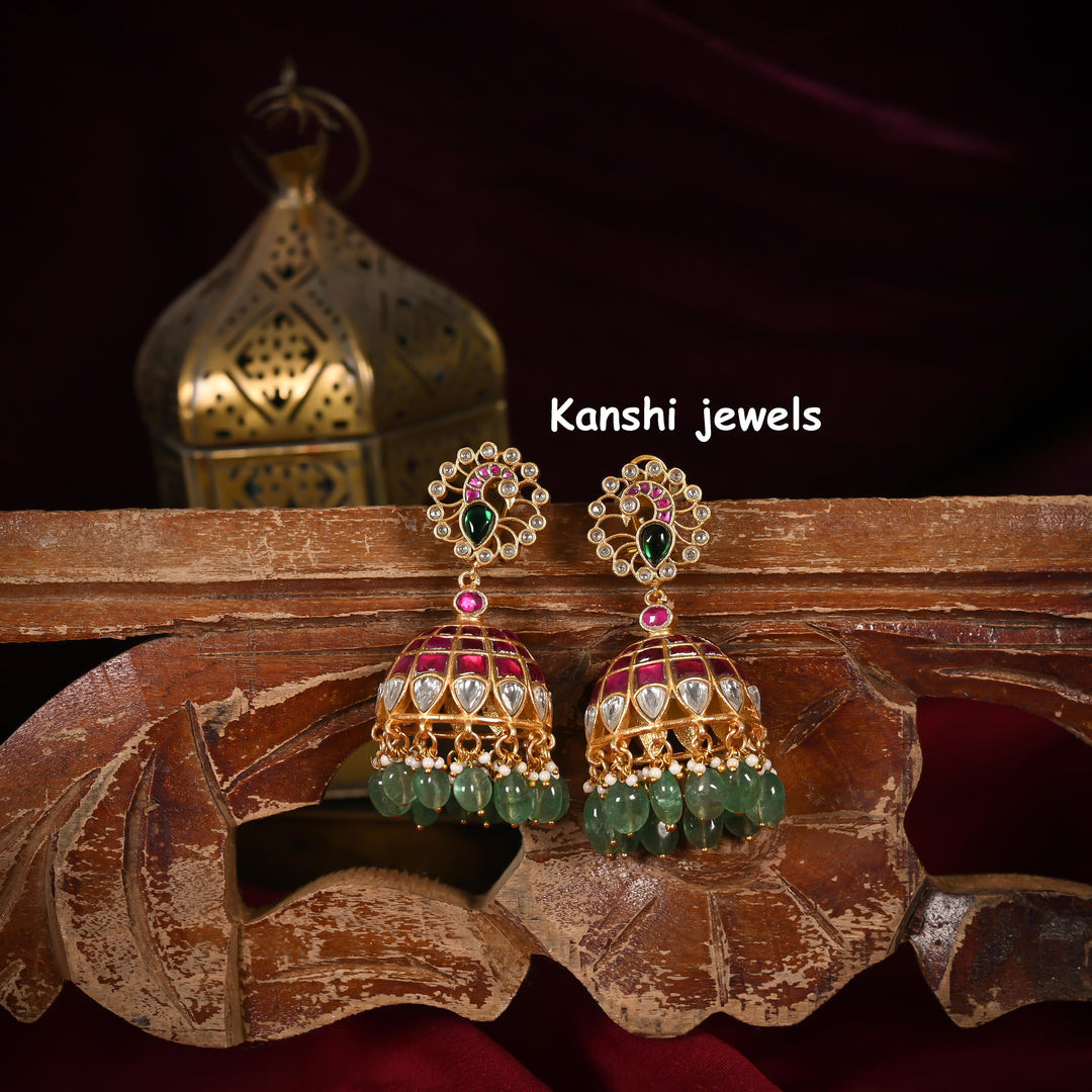 Jadau Kundan Jhumka
