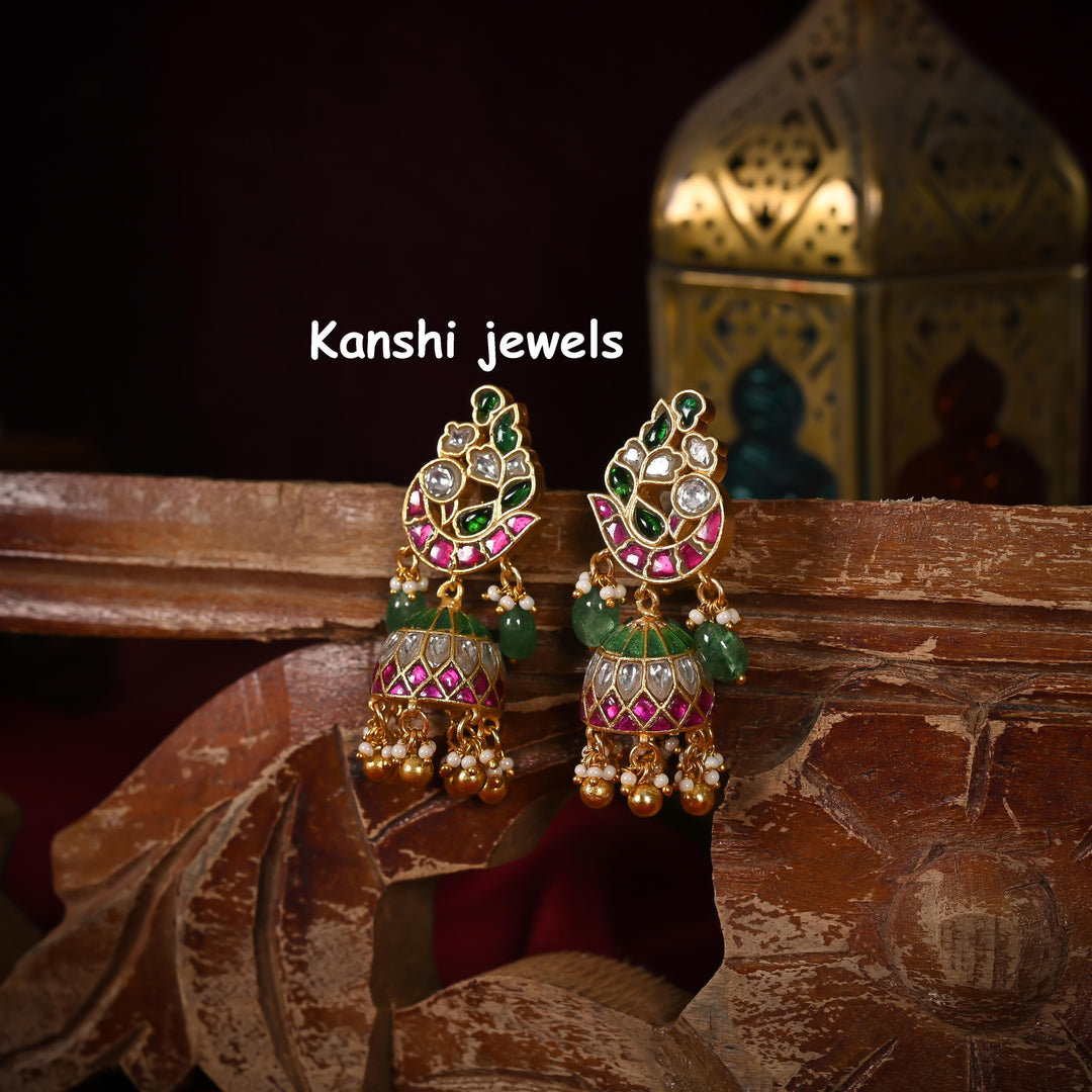Jadau Kundan Jhumka