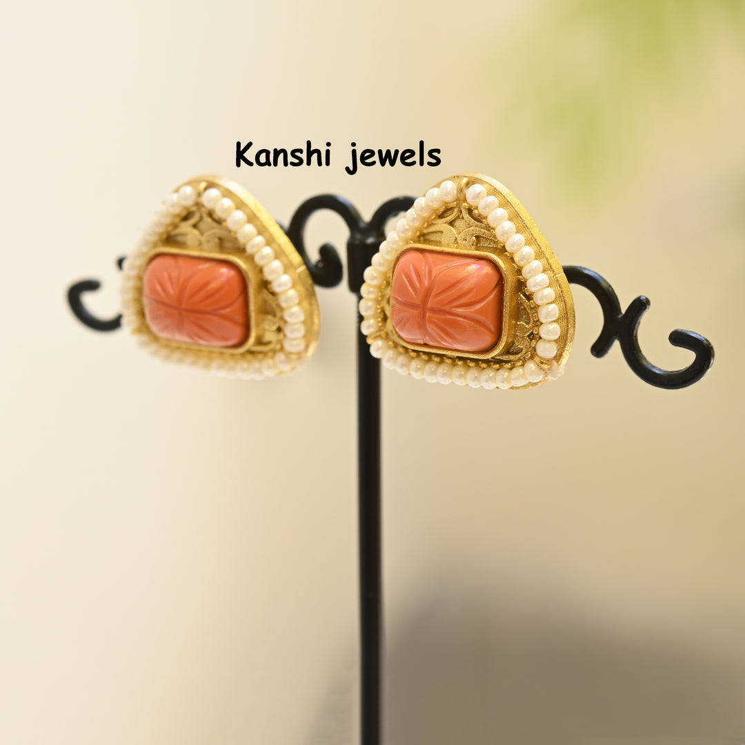 Jadau Kundan Stud Earrings