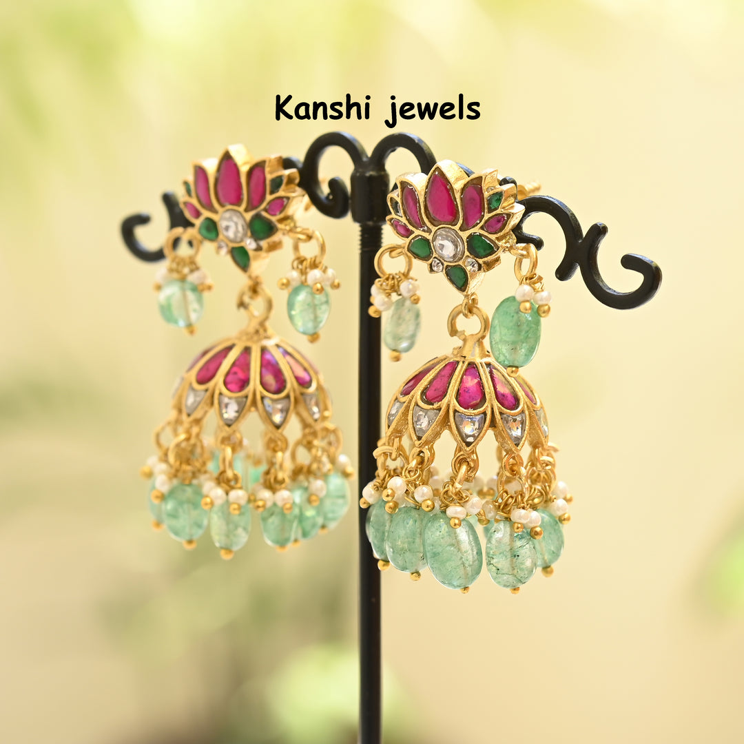 Jadau Kundan Jhumka