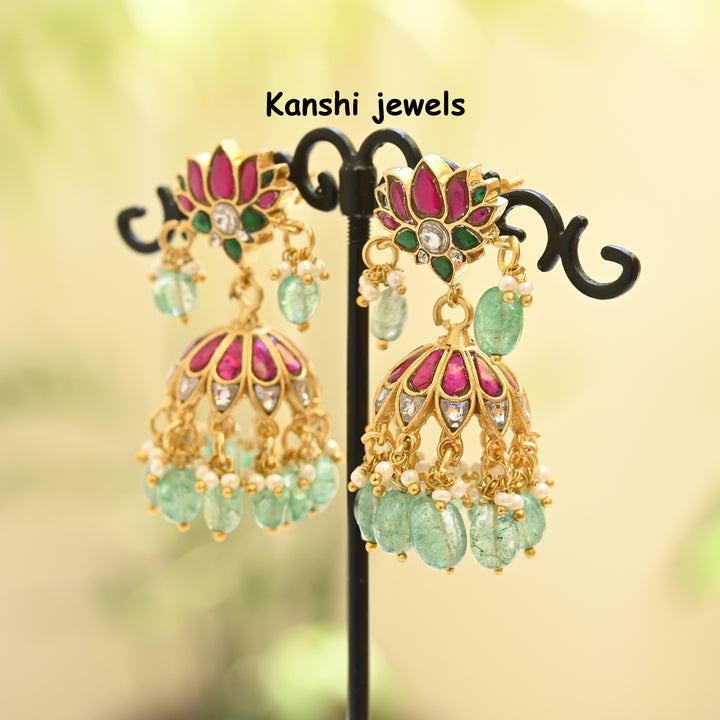 Jadau Kundan Jhumka