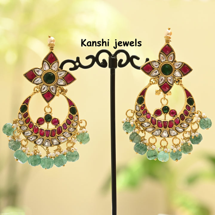 Jadau Kundan Jhumka