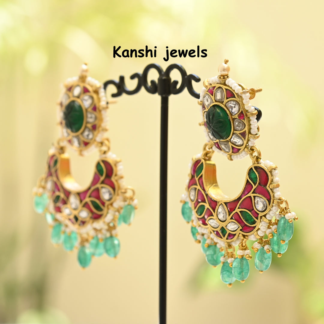 Jadau Kundan Jhumka