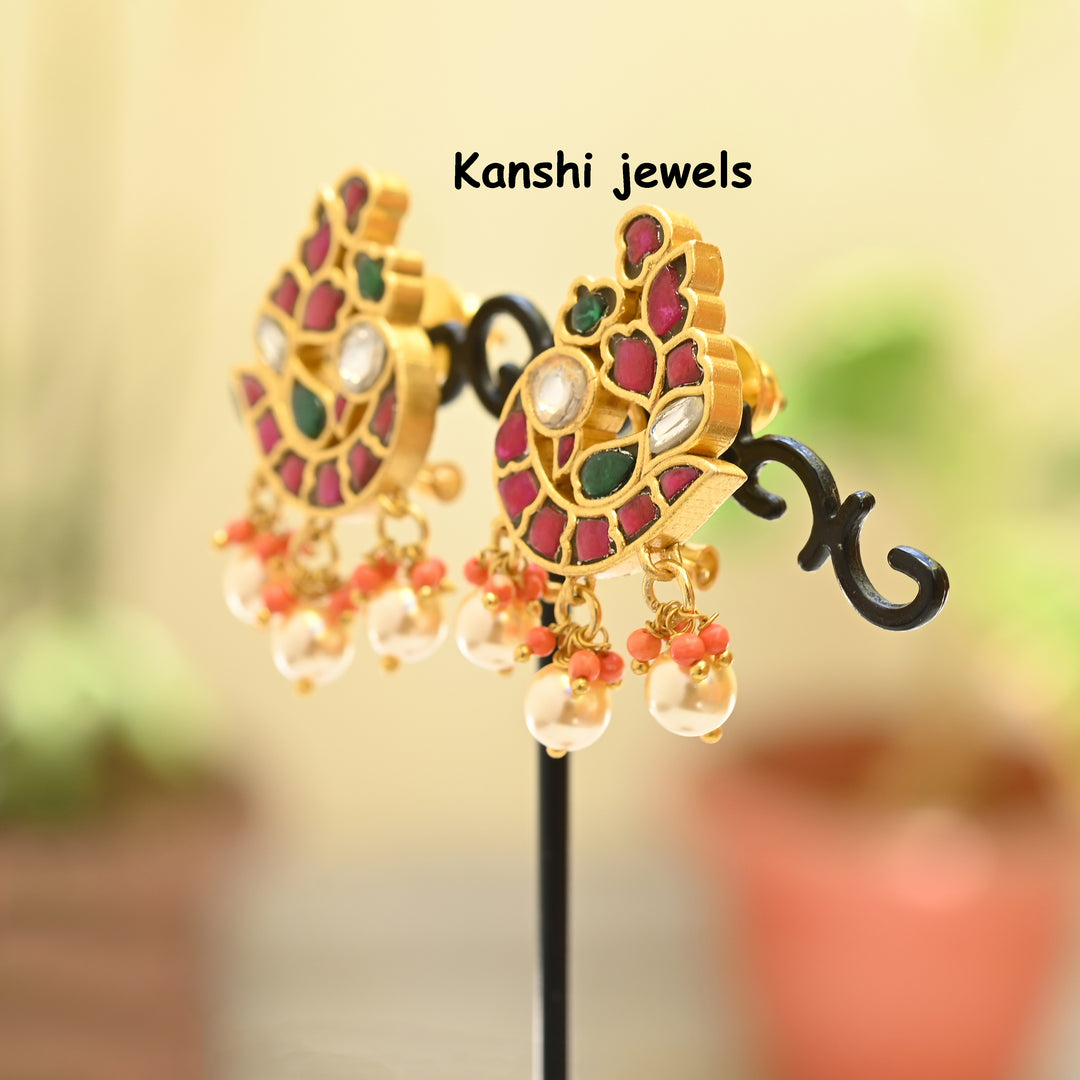 Jadau Kundan Stud Earrings