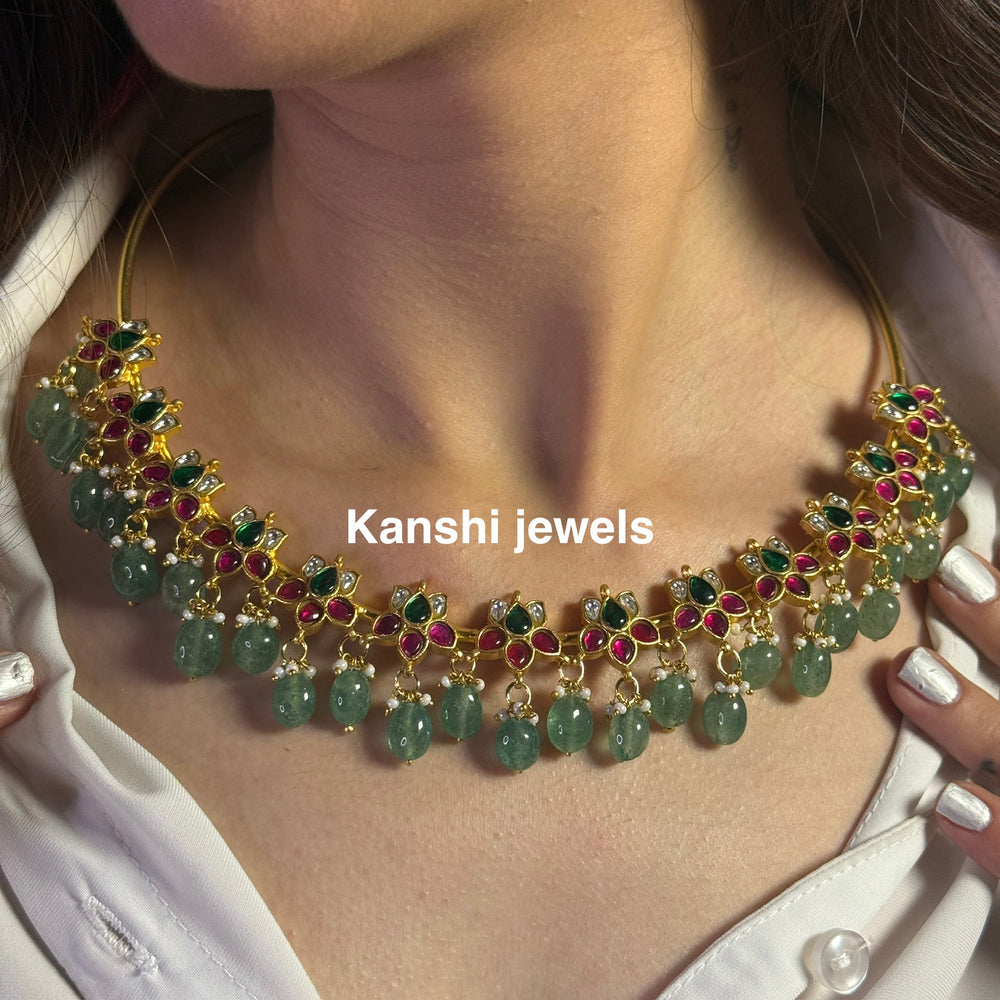 Kanshijewels , dulhan necklace , chokar necklace, kundan necklace, jadau necklace,  kanshi jewellery