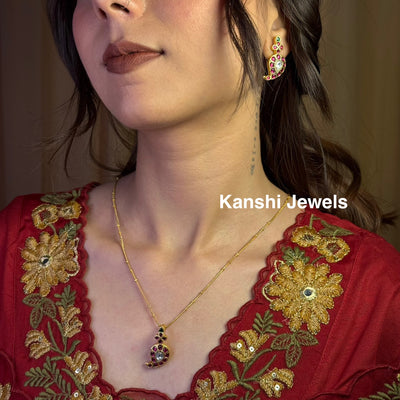 Jadau Mango pendant tops set