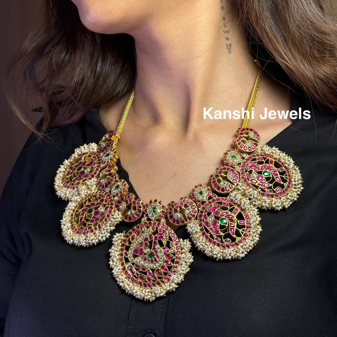 Kanshijewels , dulhan necklace , chokar necklace, kundan necklace, jadau necklace,  kanshi jewellery