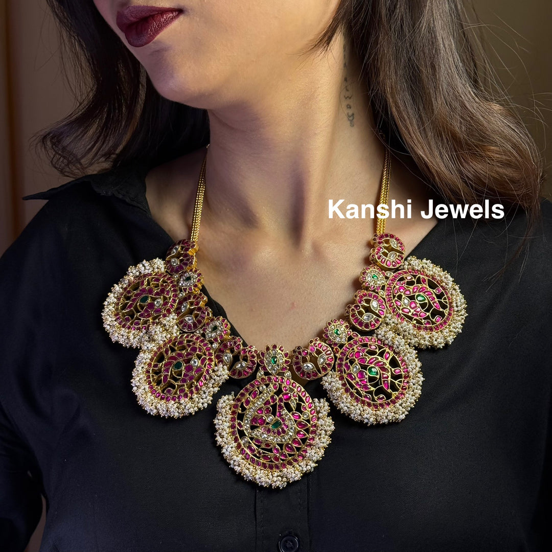 Kanshijewels , dulhan necklace , chokar necklace, kundan necklace, jadau necklace,  kanshi jewellery