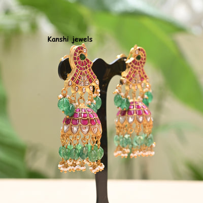 Jadau Kundan Jhumkas