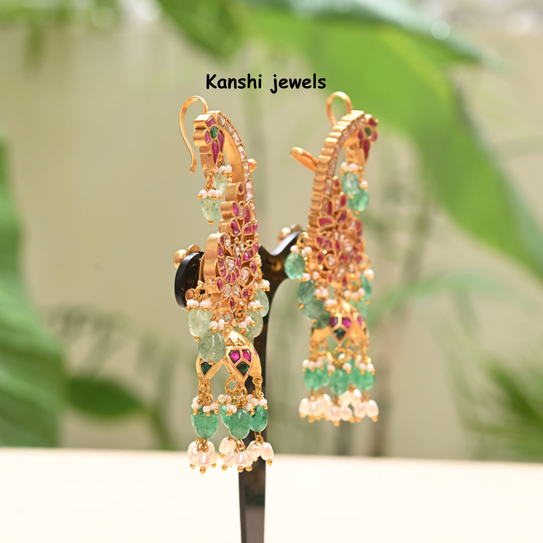 Jadau Kundan Jhumkas