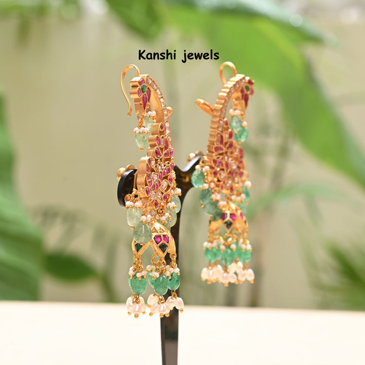 Jadau Kundan Jhumkas